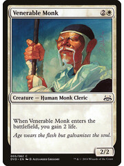 Magic: The Gathering Venerable Monk (005) Moderately Played