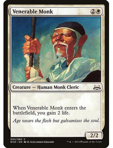 Magic: The Gathering Venerable Monk (005) Moderately Played