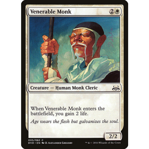 Magic: The Gathering Venerable Monk (005) Moderately Played