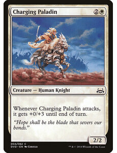 Magic: The Gathering Charging Paladin (004) Moderately Played