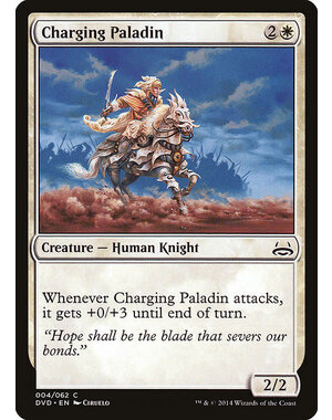 Magic: The Gathering Charging Paladin (004) Moderately Played
