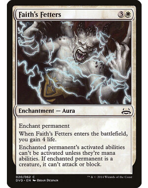 Magic: The Gathering Faith's Fetters (020) Moderately Played