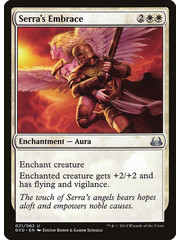 Magic: The Gathering Serra's Embrace (021) Moderately Played
