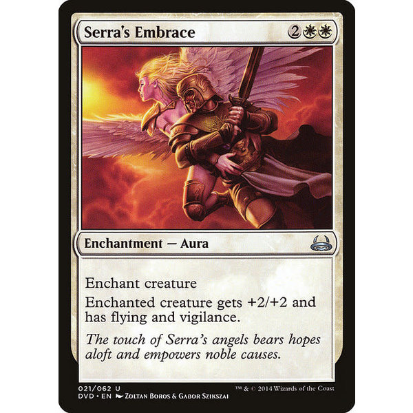 Magic: The Gathering Serra's Embrace (021) Moderately Played