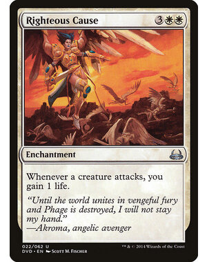Magic: The Gathering Righteous Cause (022) Lightly Played