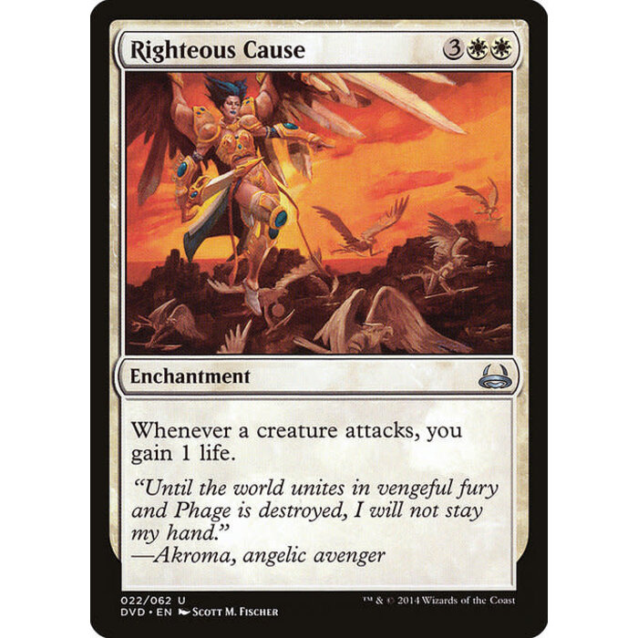 Magic: The Gathering Righteous Cause (022) Moderately Played