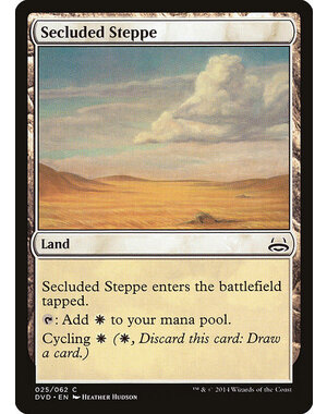 Magic: The Gathering Secluded Steppe (025) Moderately Played