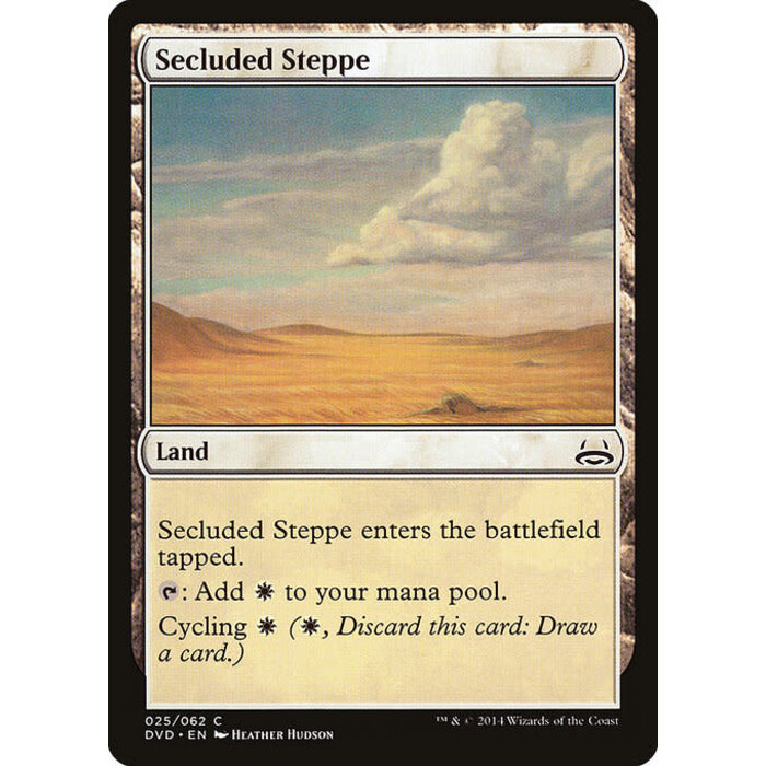 Magic: The Gathering Secluded Steppe (025) Moderately Played