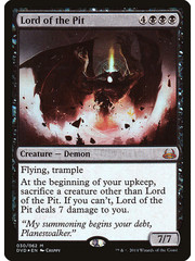 Magic: The Gathering Lord of the Pit (030) Moderately Played Foil