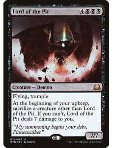 Magic: The Gathering Lord of the Pit (030) Moderately Played Foil