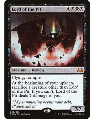 Magic: The Gathering Lord of the Pit (030) Moderately Played Foil