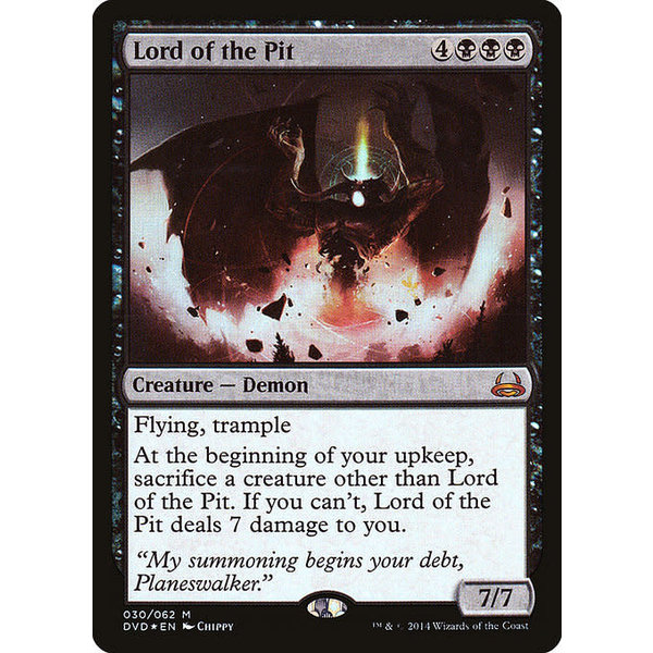 Magic: The Gathering Lord of the Pit (030) Moderately Played Foil