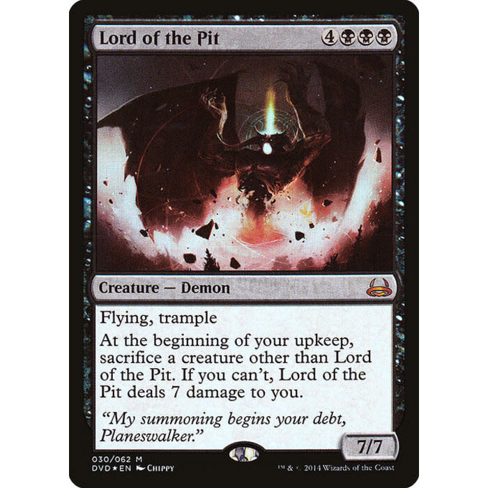 Magic: The Gathering Lord of the Pit (030) Moderately Played Foil