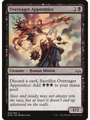 Magic: The Gathering Overeager Apprentice (035) Moderately Played
