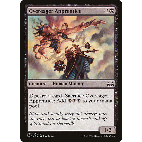 Magic: The Gathering Overeager Apprentice (035) Moderately Played