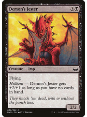 Magic: The Gathering Demon's Jester (038) Moderately Played