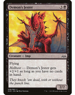 Magic: The Gathering Demon's Jester (038) Moderately Played