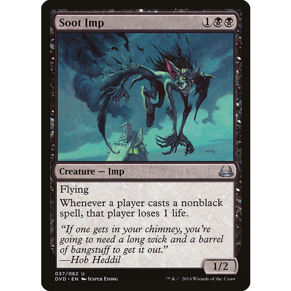 Magic: The Gathering Soot Imp (037) Moderately Played