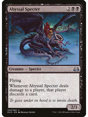 Magic: The Gathering Abyssal Specter (040) Moderately Played