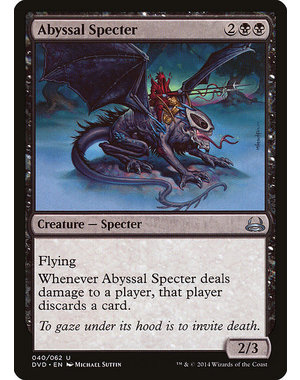 Magic: The Gathering Abyssal Specter (040) Moderately Played