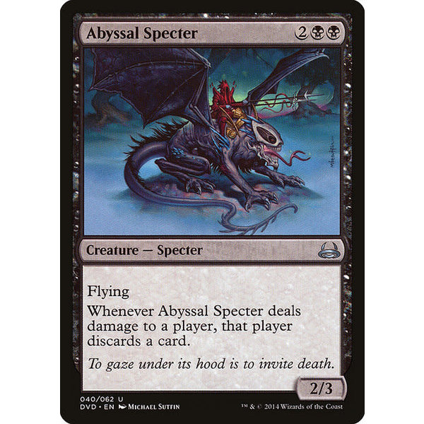 Magic: The Gathering Abyssal Specter (040) Moderately Played