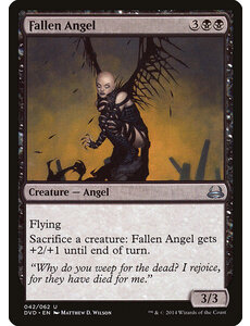 Magic: The Gathering Fallen Angel (042) Moderately Played