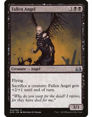 Magic: The Gathering Fallen Angel (042) Moderately Played