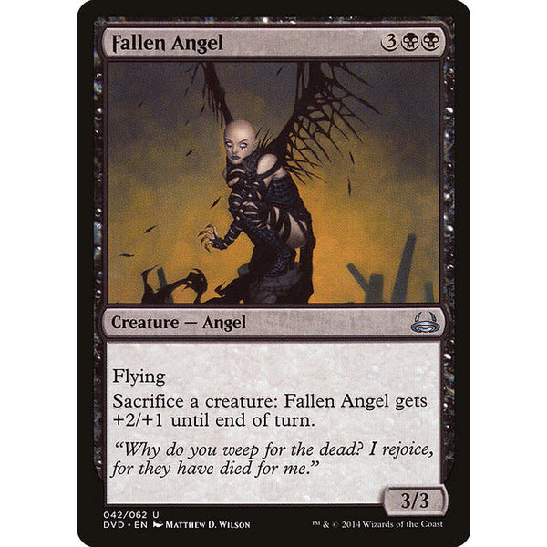 Magic: The Gathering Fallen Angel (042) Moderately Played