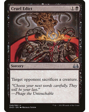 Magic: The Gathering Cruel Edict (048) Moderately Played