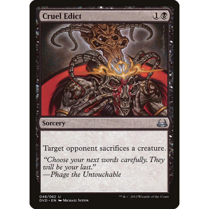 Magic: The Gathering Cruel Edict (048) Moderately Played