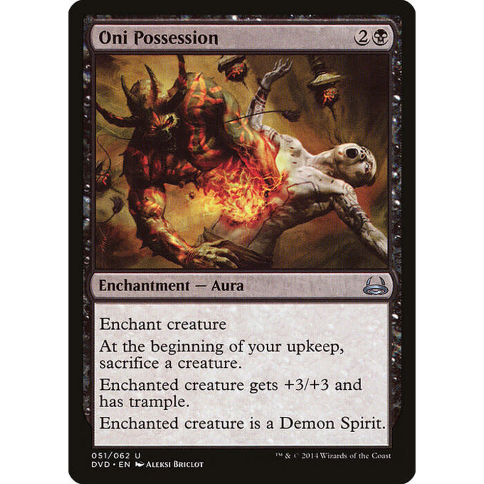 Magic: The Gathering Oni Possession (051) Moderately Played