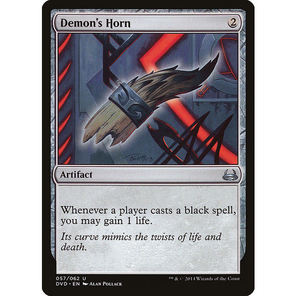Magic: The Gathering Demon's Horn (057) Moderately Played