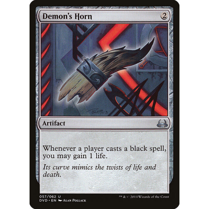 Magic: The Gathering Demon's Horn (057) Moderately Played