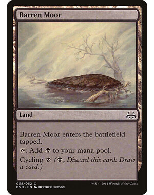 Magic: The Gathering Barren Moor (058) Lightly Played