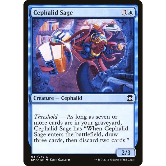 Magic: The Gathering Cephalid Sage (041) Lightly Played