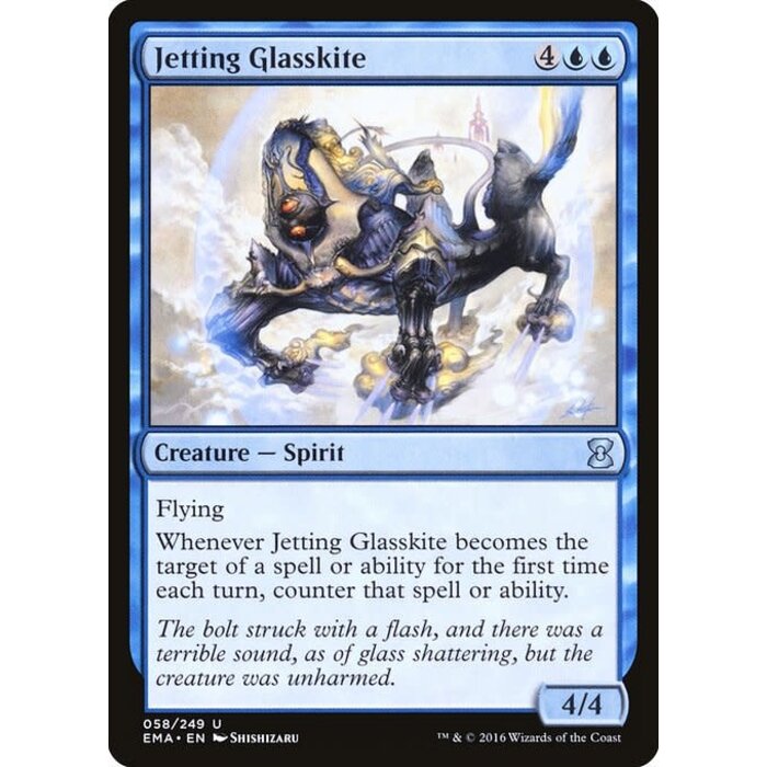 Magic: The Gathering Jetting Glasskite (058) Lightly Played