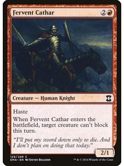 Magic: The Gathering Fervent Cathar (129) Lightly Played