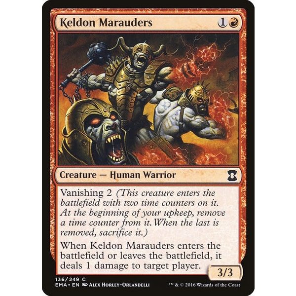 Magic: The Gathering Keldon Marauders (136) Lightly Played