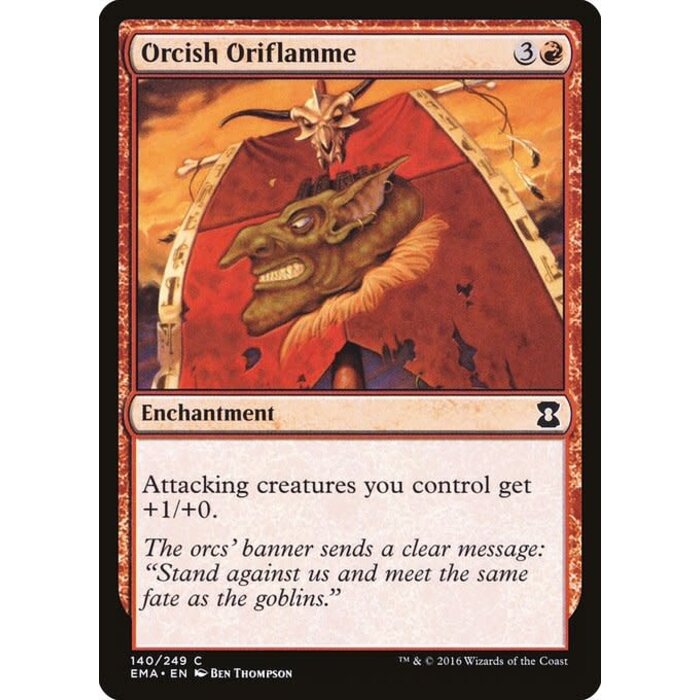 Magic: The Gathering Orcish Oriflamme (140) Lightly Played