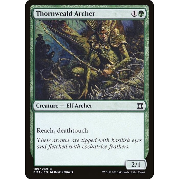 Magic: The Gathering Thornweald Archer (189) Lightly Played