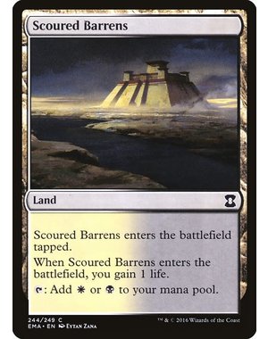 Magic: The Gathering Scoured Barrens (244) Lightly Played