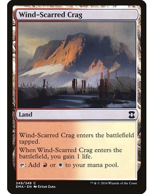 Magic: The Gathering Wind-Scarred Crag (249) Moderately Played