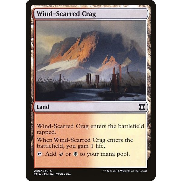 Magic: The Gathering Wind-Scarred Crag (249) Moderately Played