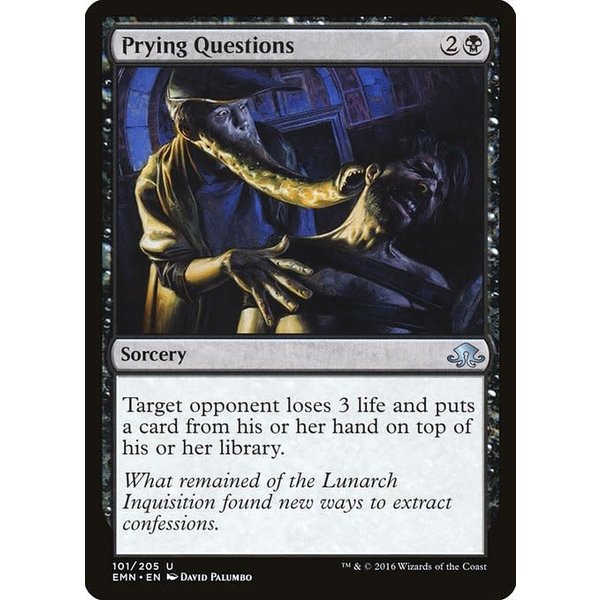 Magic: The Gathering Prying Questions (101) Lightly Played