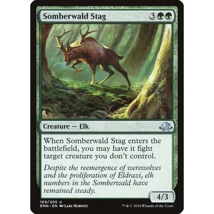 Magic: The Gathering Somberwald Stag (169) Lightly Played