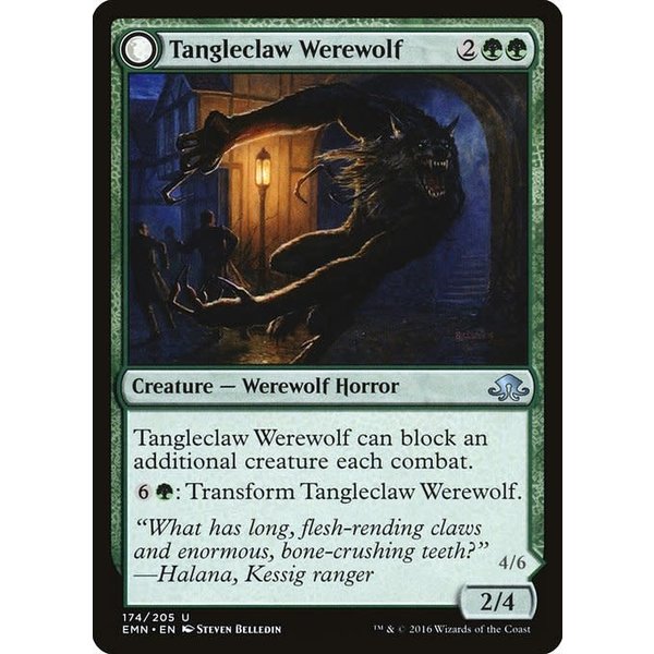 Magic: The Gathering Tangleclaw Werewolf (174) Lightly Played