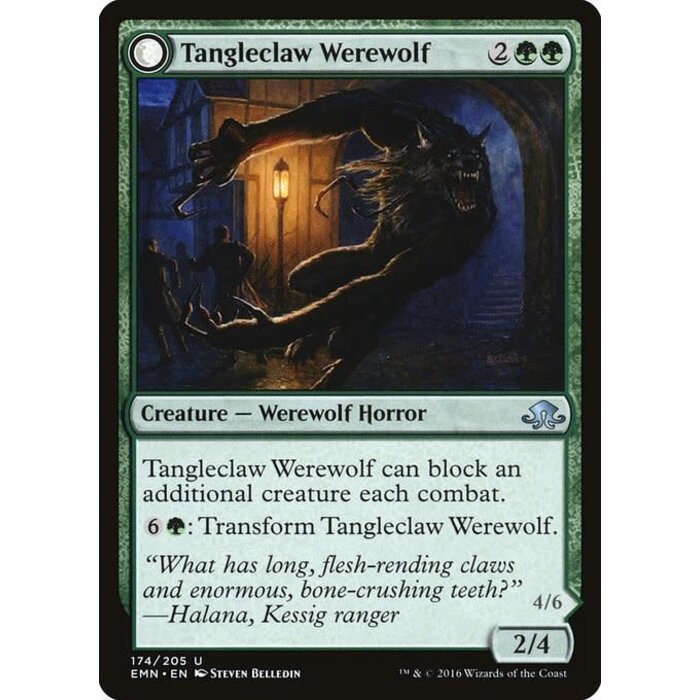 Magic: The Gathering Tangleclaw Werewolf (174) Lightly Played