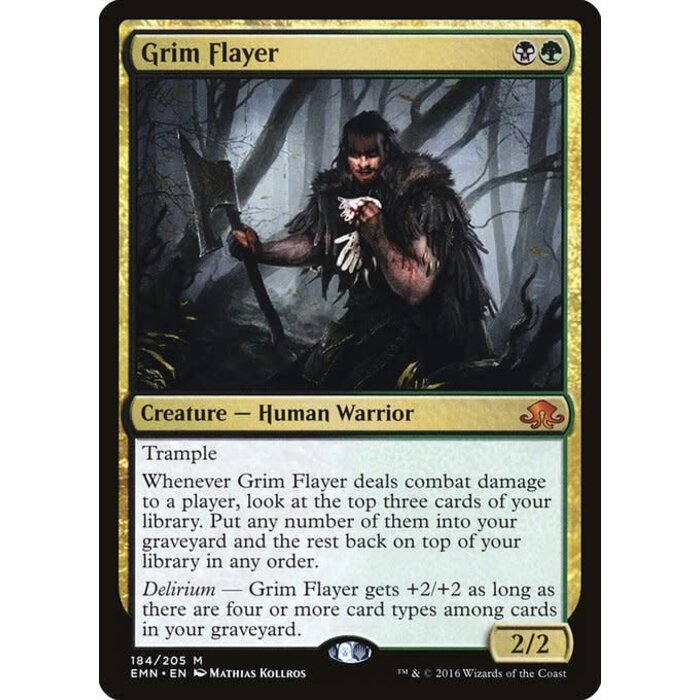 Magic: The Gathering Grim Flayer (184) Lightly Played Foil