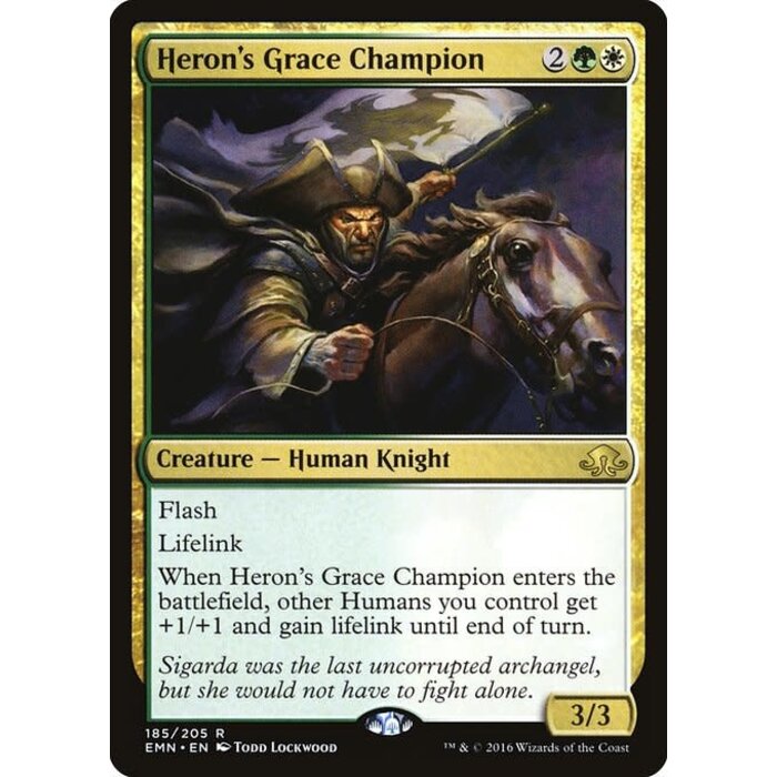 Magic: The Gathering Heron's Grace Champion (185) Lightly Played
