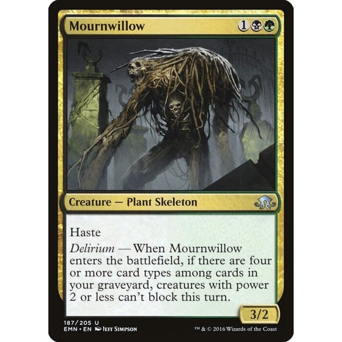 Magic: The Gathering Mournwillow (187) Lightly Played